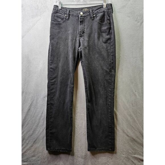Lee Riders Jeans Women Size 6M Black Straight Leg Fit Denim - Picture 1 of 8
